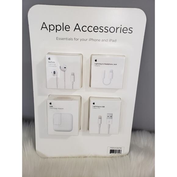 NEW Apple Accessory Bundle 4-pack Item #1304792 lightening connector usb power - Picture 1 of 6
